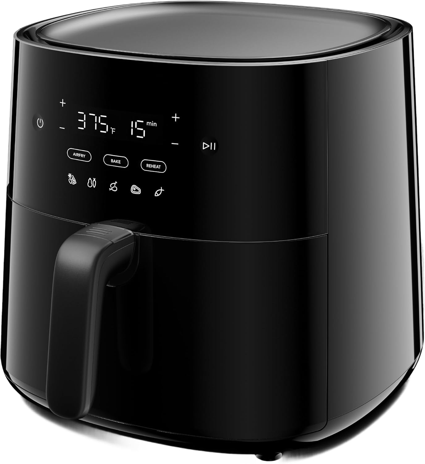 Frigidaire 5-in-1 Air Fryer Combo Oven with Viewing Window, Large 12.6 QT Capacity, Digital Display, 5 Cooking Modes, 7 Recipe Presets, Automatic Shake Reminder, PFAS-Free Cooking Surfaces, Black