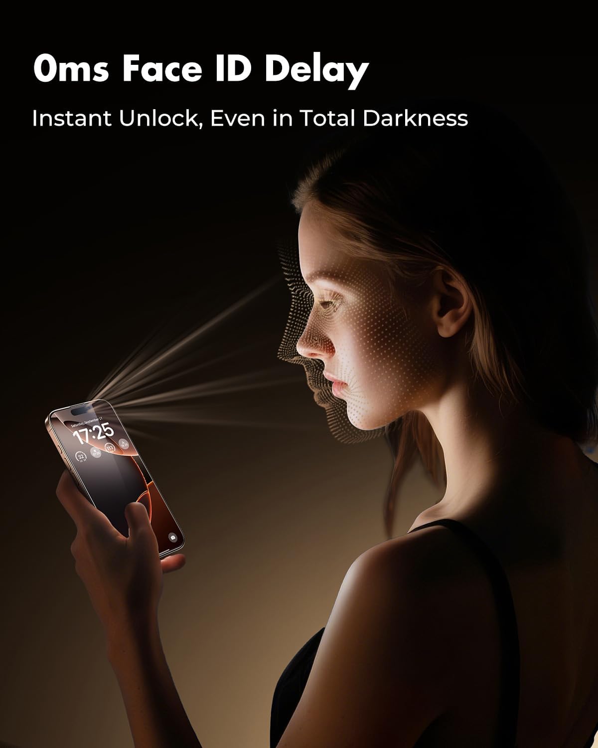 UNBREAKcable 3-Pack Screen Protector for iPhone 16 Pro Max Tempered Glass - [One-Pull Perfection] [Auto Dust-Elimination] [9H+ Hardness] [99.99% HD Clear] Full Coverage for iPhone 6.9 inch