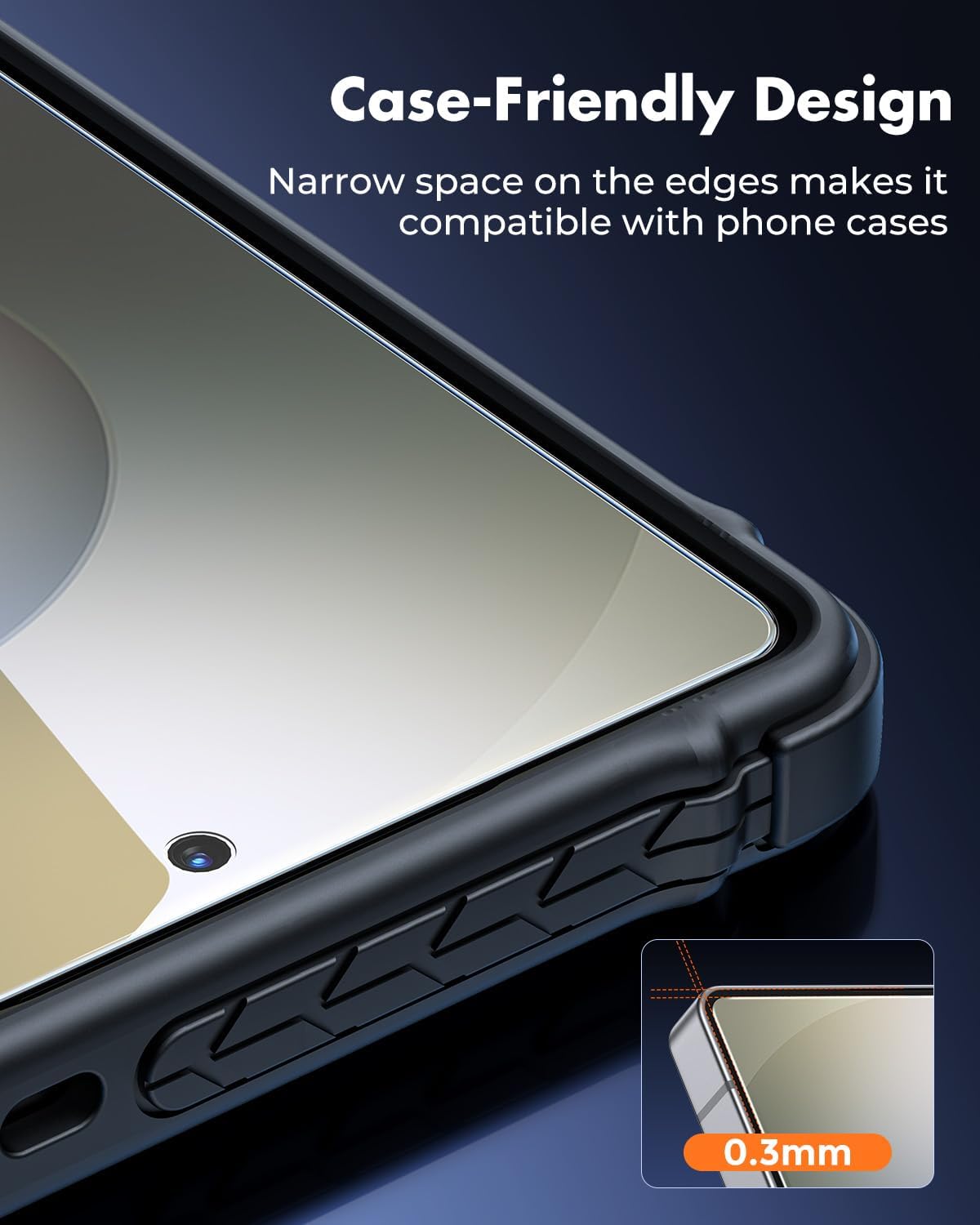 UNBREAKcable Screen Protector for Samsung Galaxy S25 Ultra [3-Pack] [9H] [Fingerprint Friendly] [HD Clarity] [Anti-Scratch] [Bubble-Free] [Easy Installation] Tempered Glass 6.9 Inch