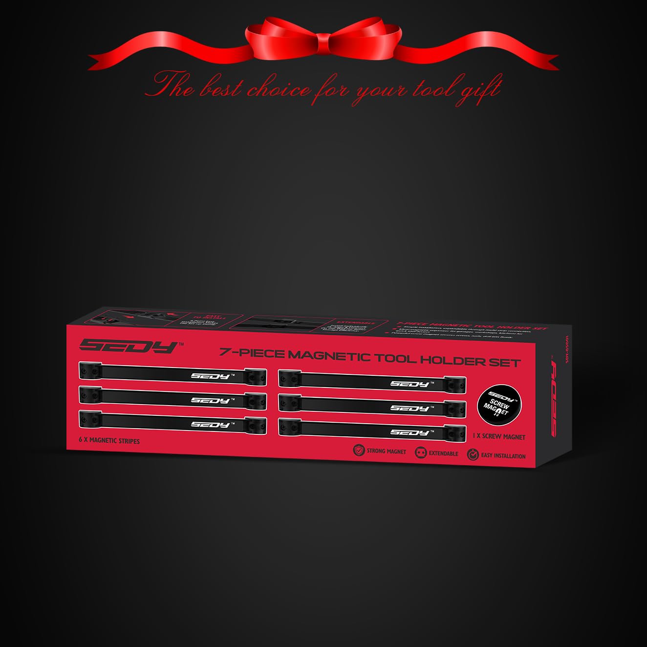 48" Heavy Duty Garage Wall Organizer, Wall Mount Tool Storage Rack with Adjustable Hooks, Garden Tool Organizer Hold Up to 300lbs, Easy Installation (3 Panels, 8 Hooks, 3 Straps)