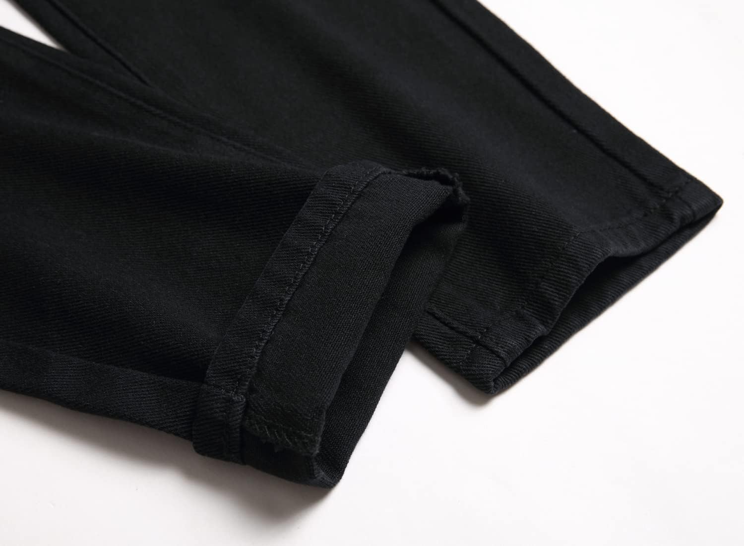 Boy's Skinny Fit Ripped Destroyed Distressed Stretch Slim Jeans Pants