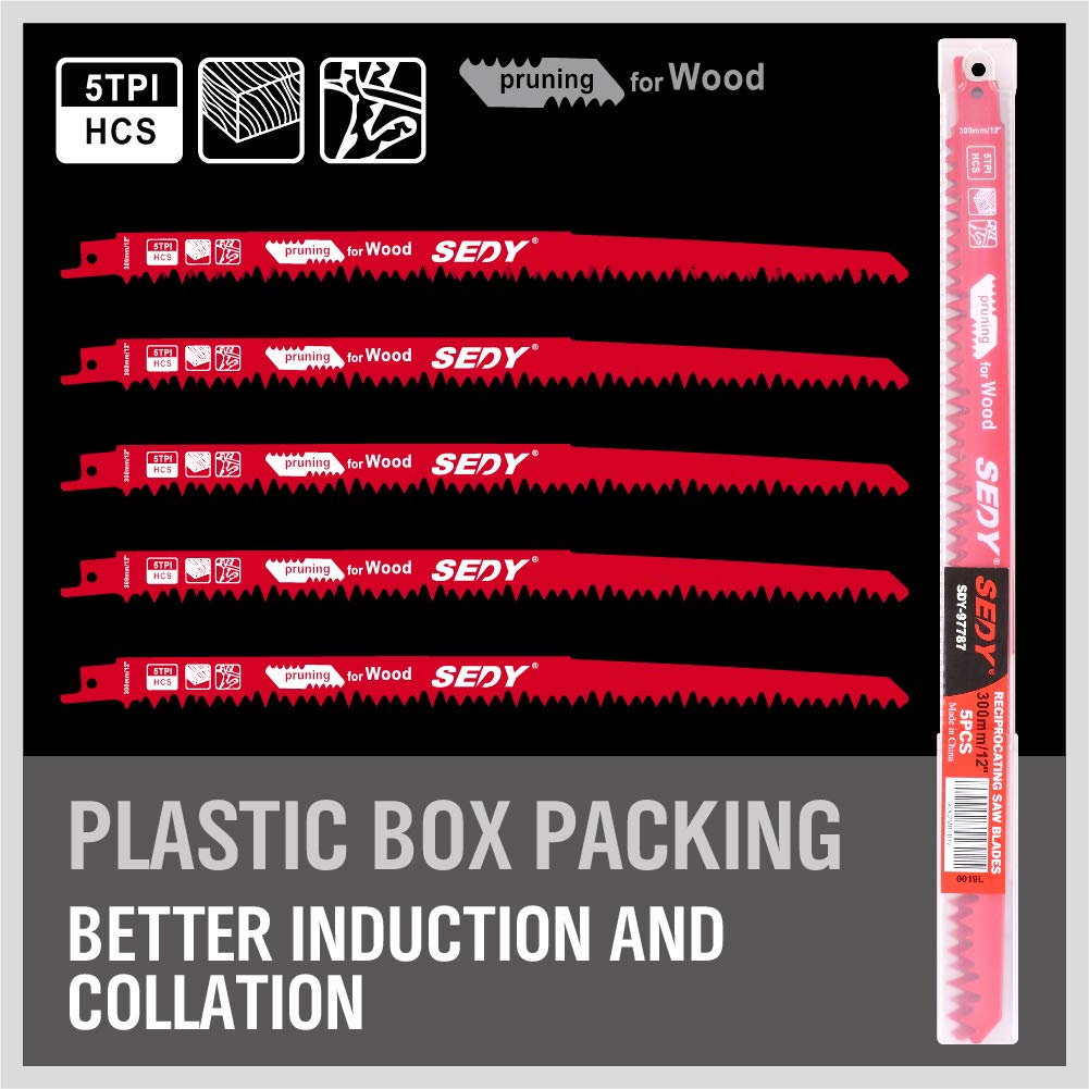 36-Piece Ultimate Reciprocating Saw Blade Set - Premium Saw Blades, Durable Wood & Metal Cutting Blades with Storage Pouch, Long-Lasting Pruning Blades