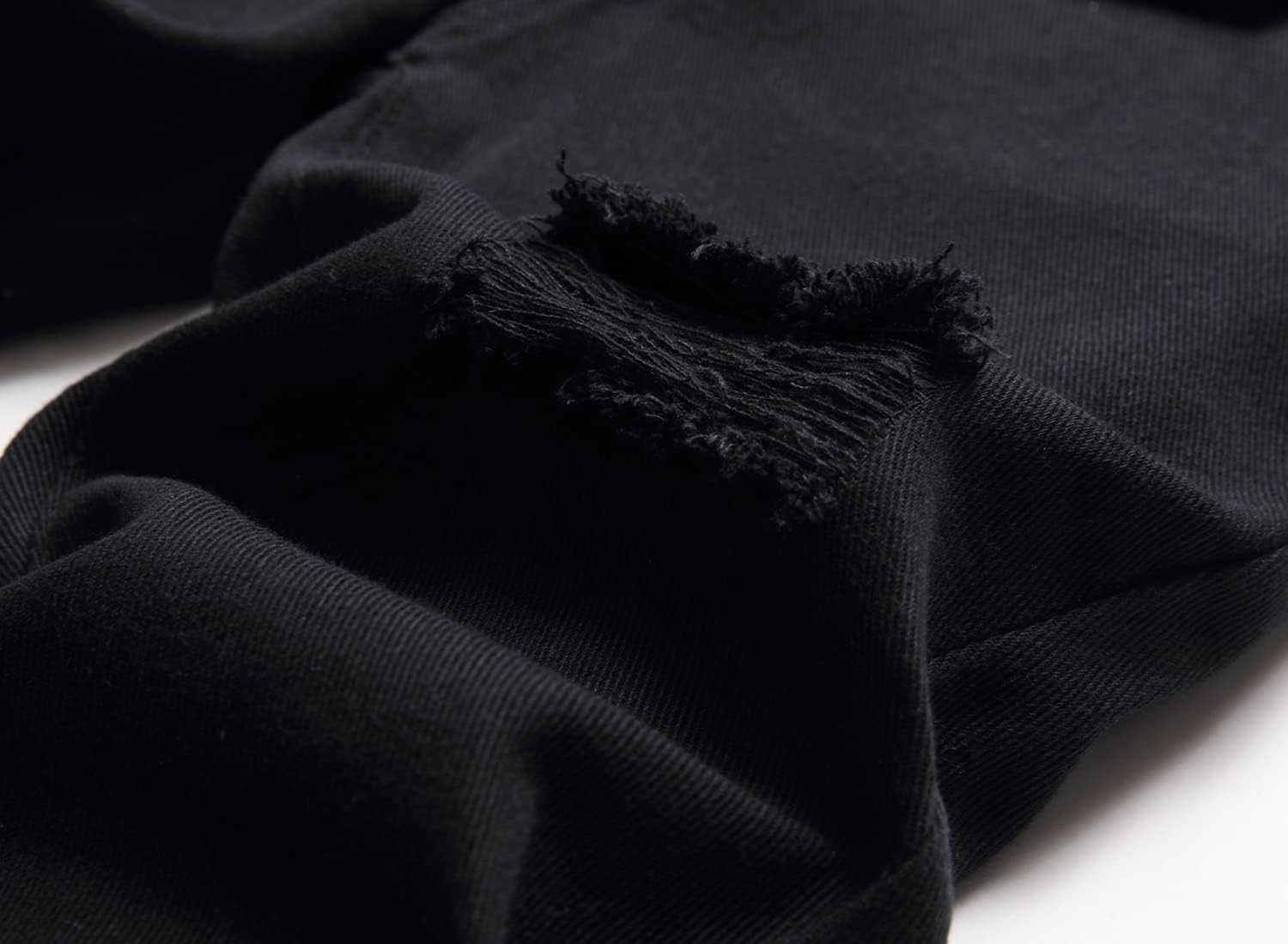 Boy's Skinny Fit Ripped Destroyed Distressed Stretch Slim Jeans Pants