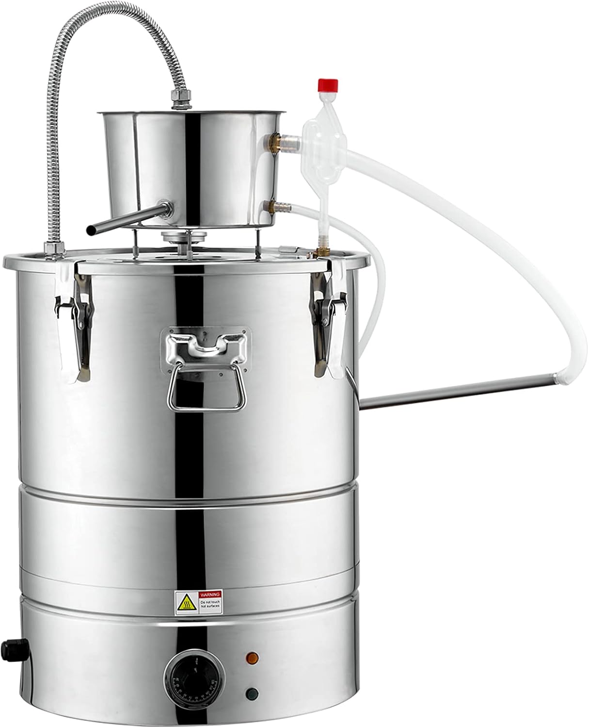 VEVOR Electric Alcohol Still 8Gal/30L, Alcohol Distiller, Distillery Kit for Alcohol include Pump & One-way Exhaust Valve & Thermometer