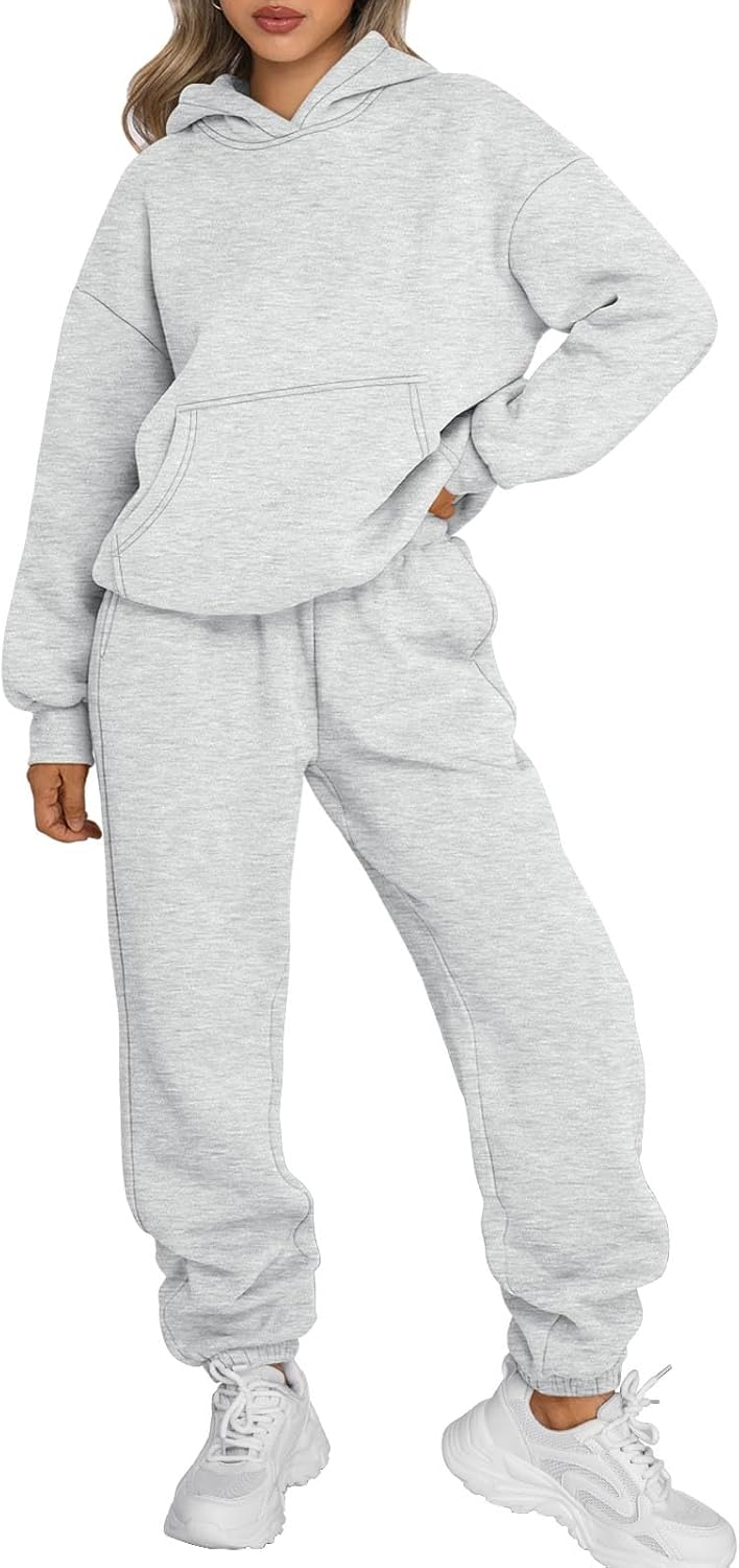Trendy Queen Sweatsuits Women 2 Piece Outfit Two Piece Lounge Sets Hoodies and Sweatpants Fall Fashion Clothes 2025 Tracksuit