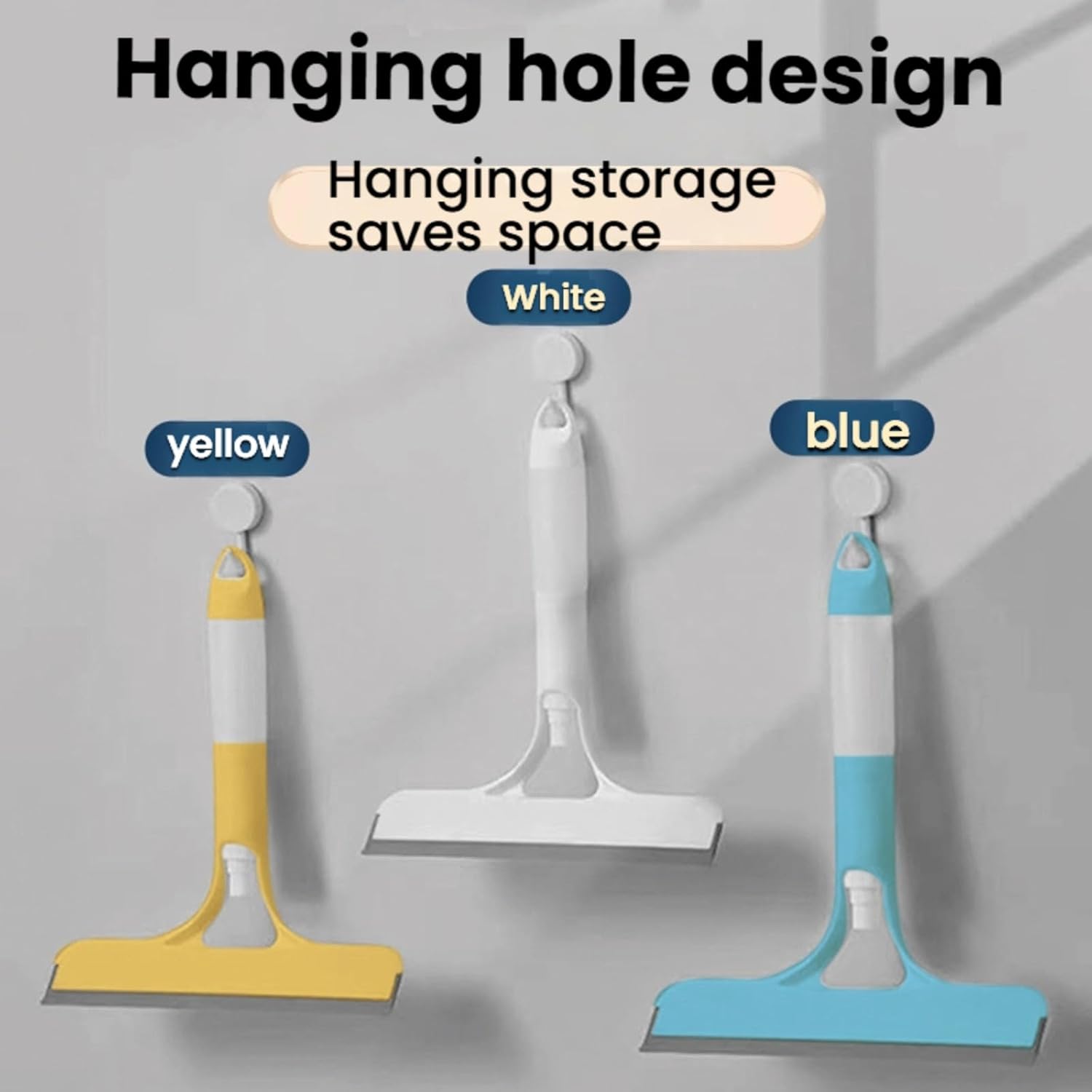 3 in 1 Window Cleaning Scraper Glass， 2025 New Squeegee for Shower Glass, Spray Away Cleaner Shower Squeegee for Glass Doors Brush - All-Purpose Squeegee for Window Cleaner Tool (Grey)