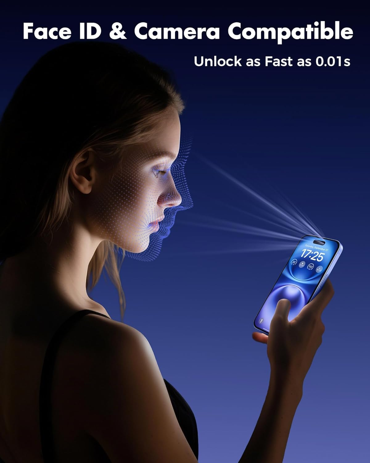 UNBREAKcable 2PCS Screen Protector for iPhone 16-1 Privacy Tempered Glass+1 Clear Glass Double Shatterproof [Easy Installation Frame] [9H Hardness] [Case Friendly] Anti-Scratch for iPhone 6.1 inch