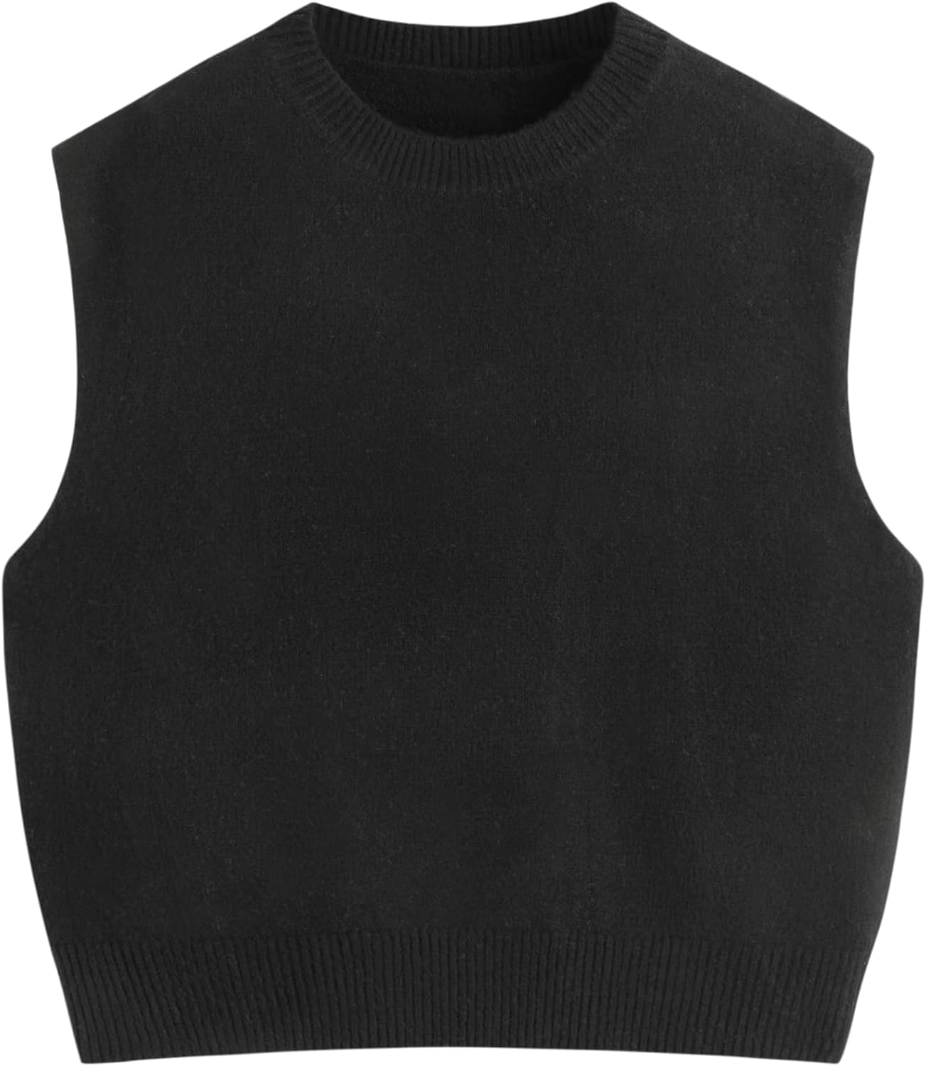 CIDER Women's Knit Sweater Vest Loose Fit Sleeveless Round Neck Oversized Pullover Sweater