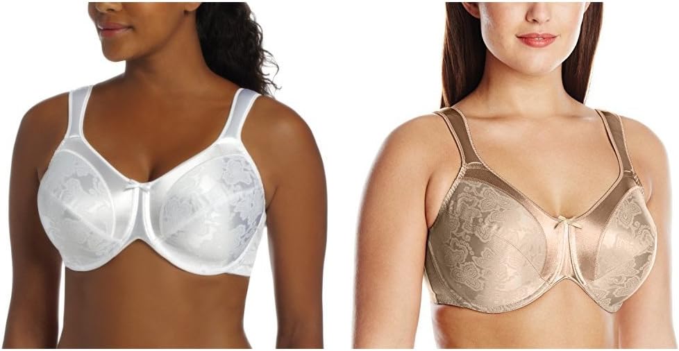 Bali Women's Satin Tracings Minimizer Underwire Bra