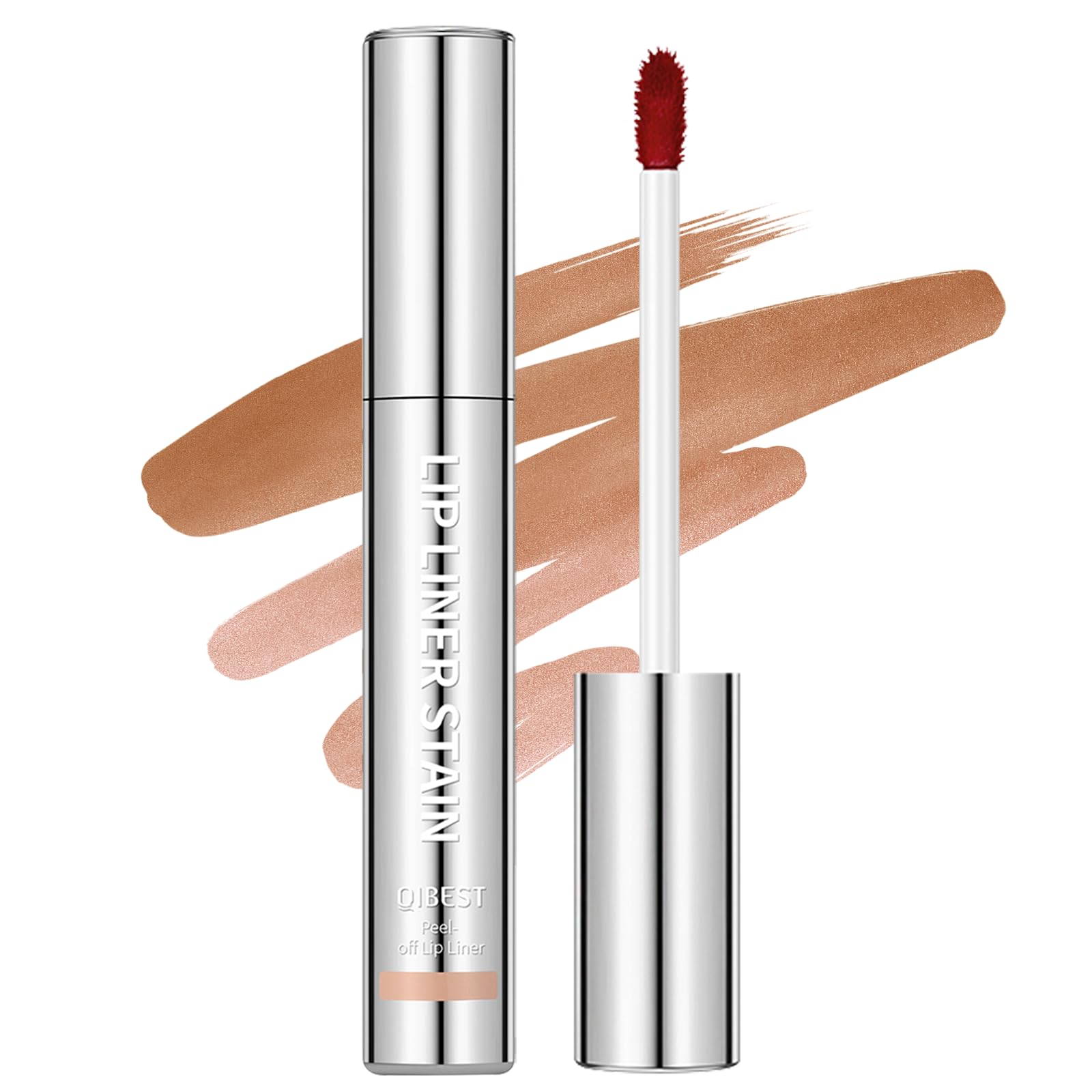 Jolilab Lip Stain Peel Off, Waterproof & Long Lasting, Highly Pigmented for All Skin Types（4Pcs Set）