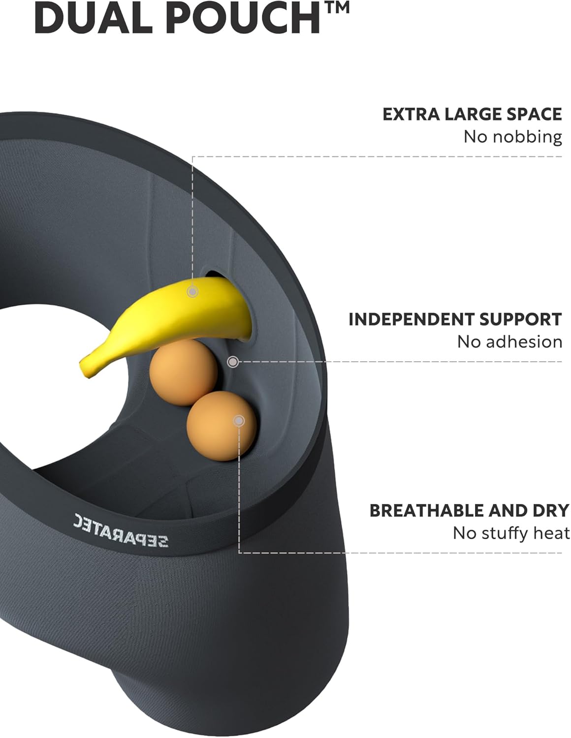 Separatec Dual Pouch Mens Underwear Breathable Cooling Rayon Made from Bamboo Underwear Men, Boxer Briefs and Trunks 7 Pack
