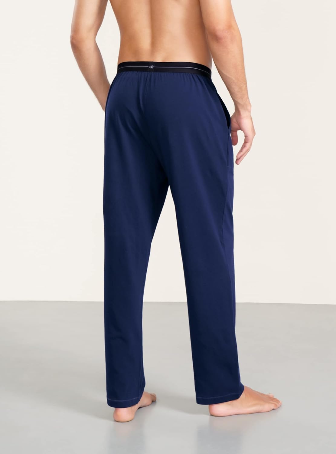 DAVID ARCHY Men's Pajama Pants Cotton Comfy Sleep Bottoms, Lightweight Lounge Pants with Pockets Soft Sleepwear PJs, 2 Pack