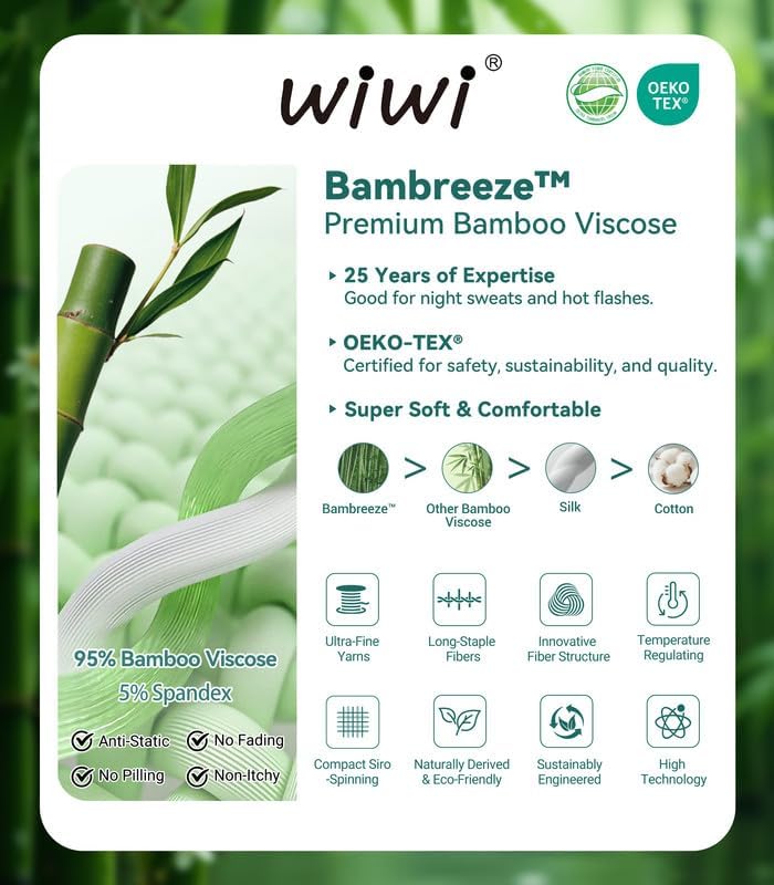 WiWi Slip Dress for Women Viscose from Bamboo Spaghetti Strap Lingerie Sexy Nightgowns Plus Size Sleep Chemise S-4X