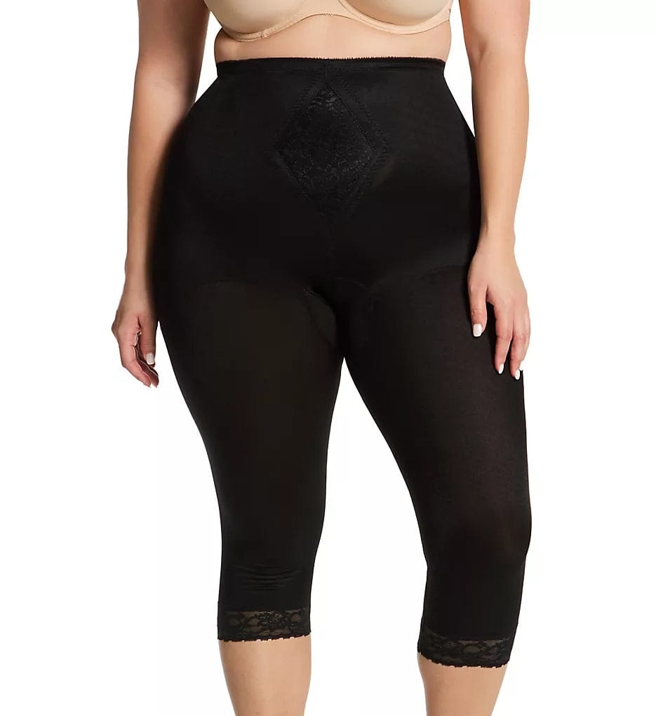 Style 6265 | Waistline Capri Pant Liner with Tummy Control Panel| Memory Compression Fabric | Medium Support