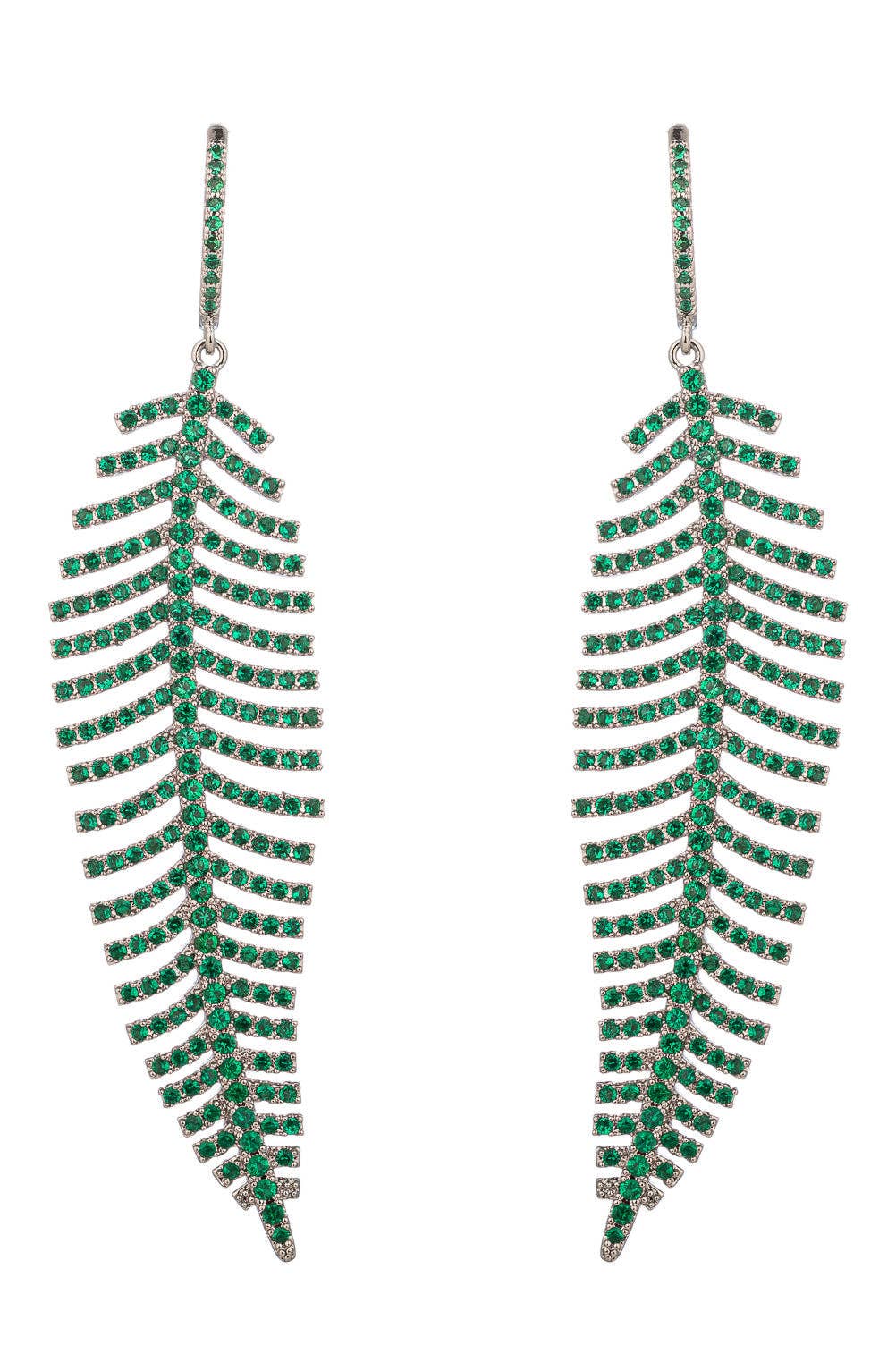 Caroline Crystal Leafy Earring