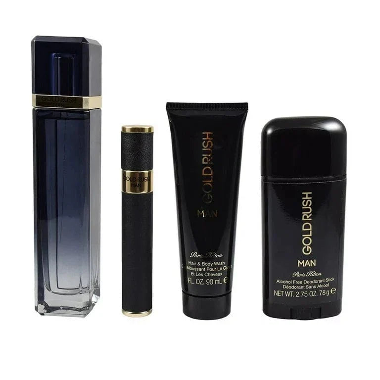 Paris Hilton Gold Rush (4pc Gift Set) For Men