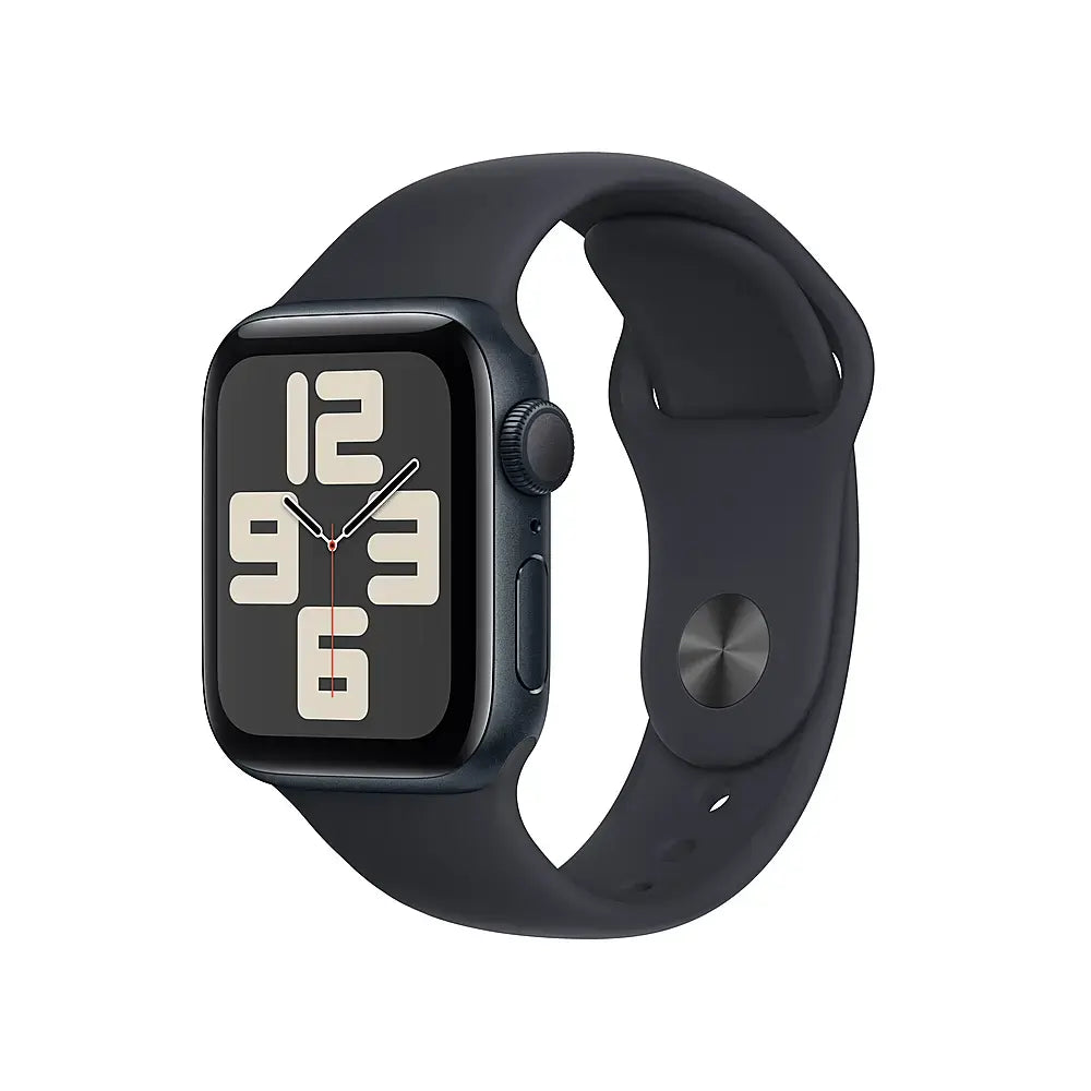 Apple Watch SE GPS 40mm Midnight Aluminum Case with Midnight Sport Band - S/M by Apple