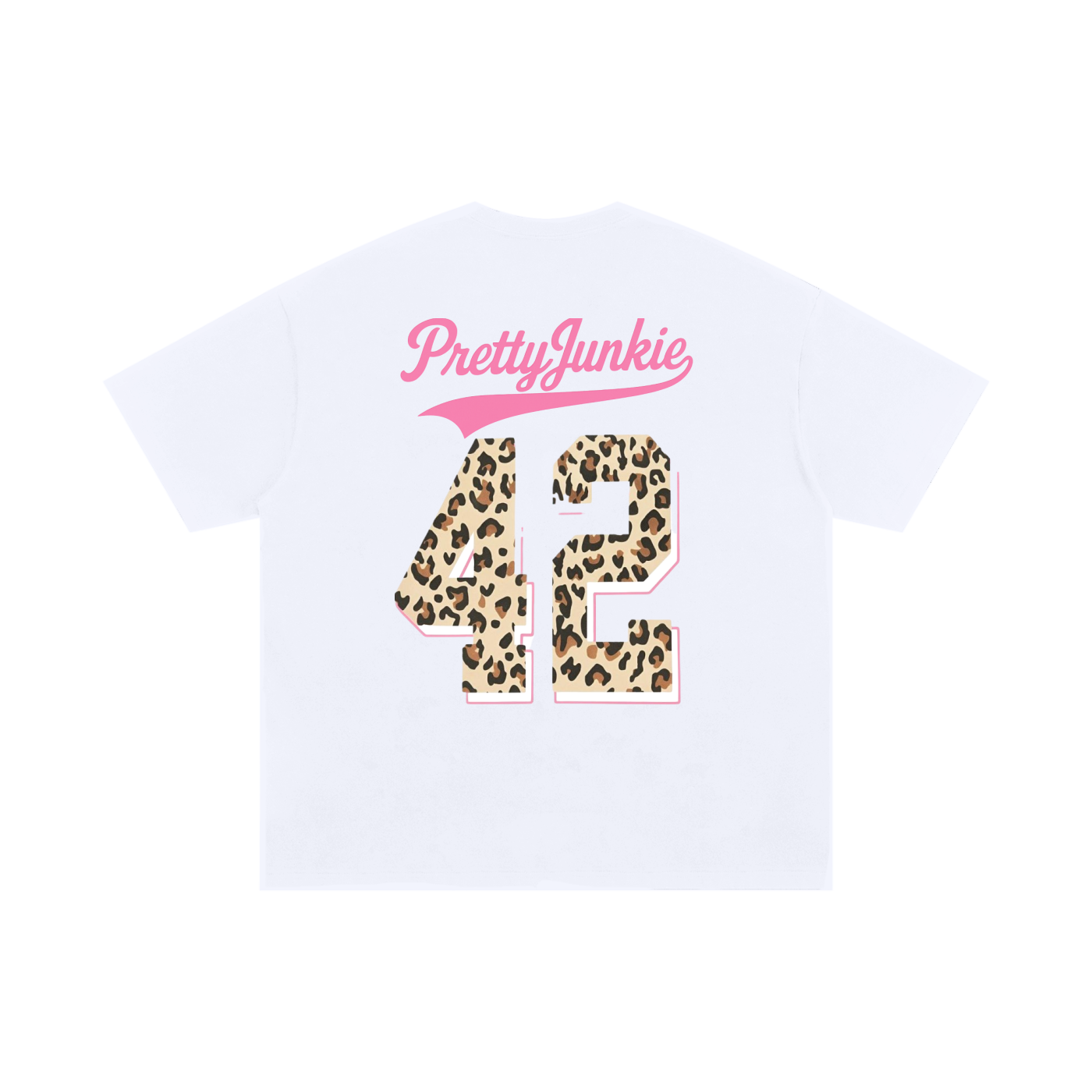 PrettyJunkie Baseball Graphics Cheetah Oversized Cotton T-Shirt