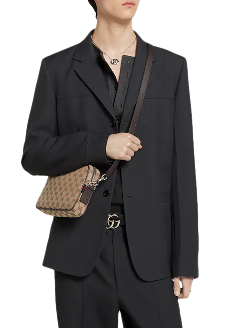 Gucci Men Small Fabric Shoulder Bag