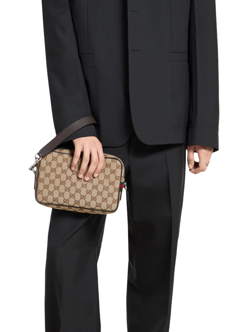 Gucci Men Small Fabric Shoulder Bag