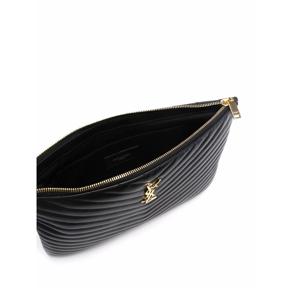 Saint Laurent Black Clutch Bags Women