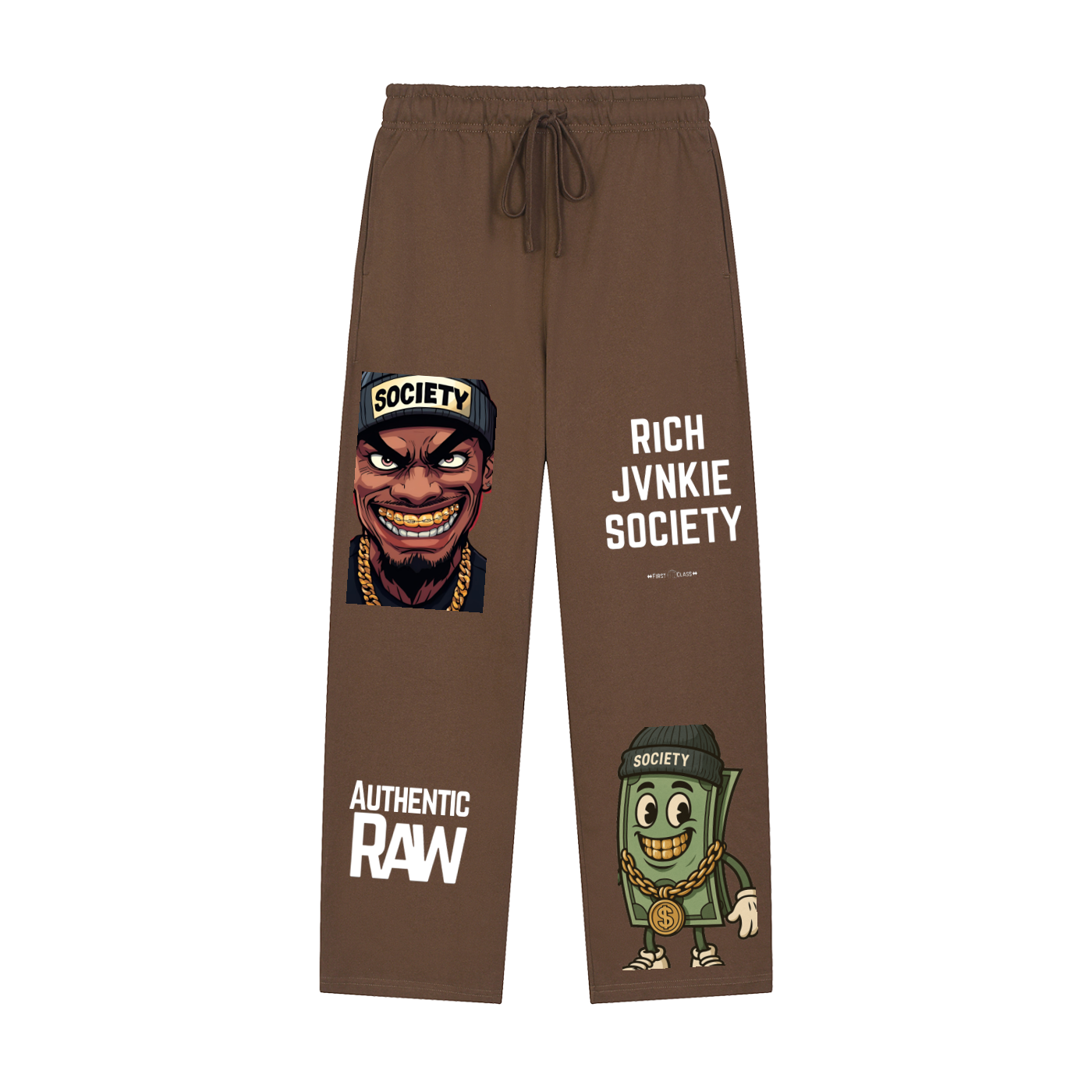 RICHJVNKIE SOCIETY Straight Leg Joggers