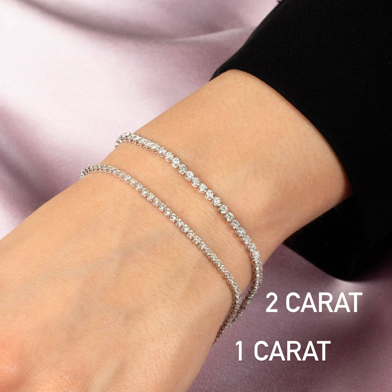  1 Carat Diamond Tennis Bracelet 14K - Adina's Jewels
