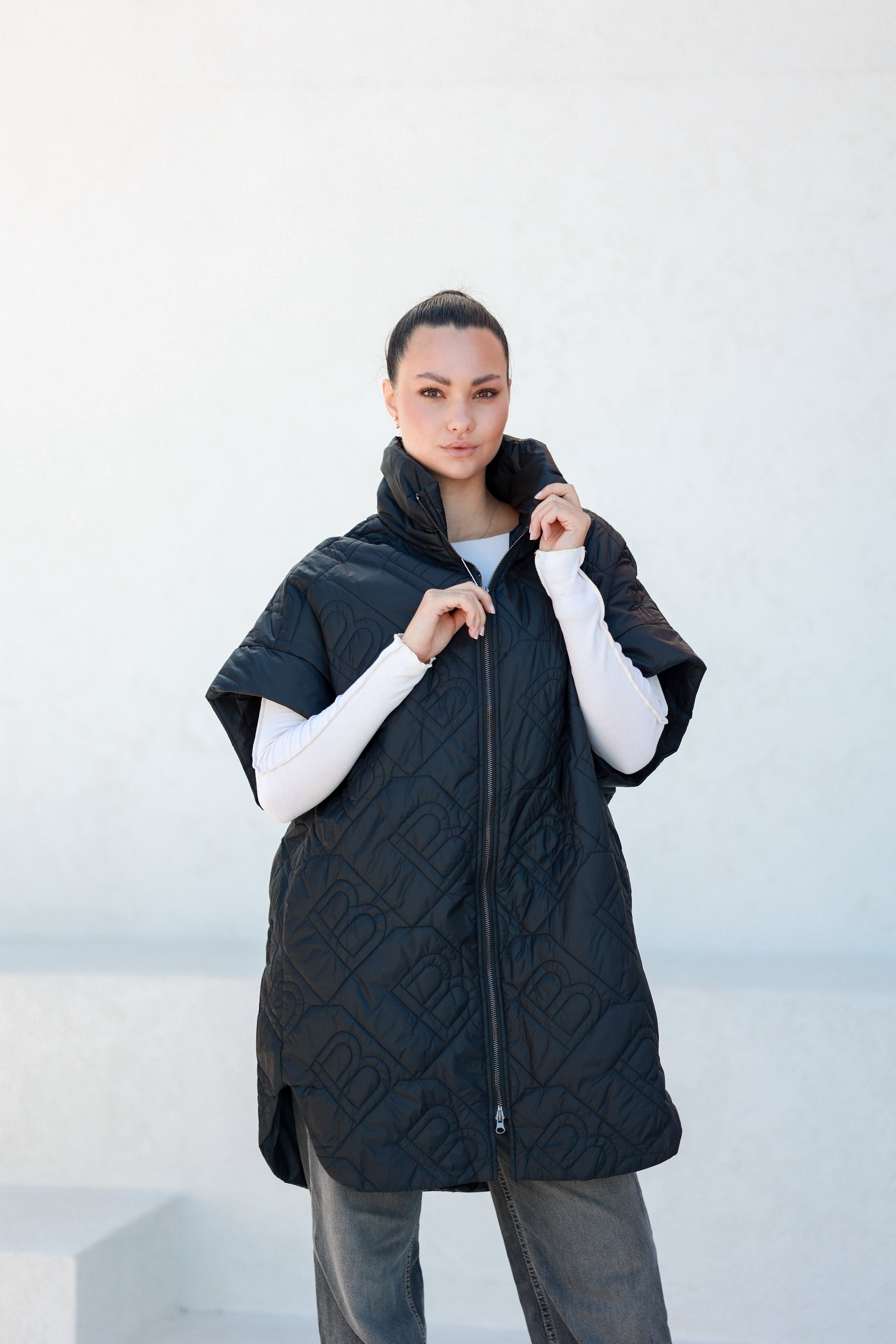 Bianca Relaxed Fit Embossed Vest