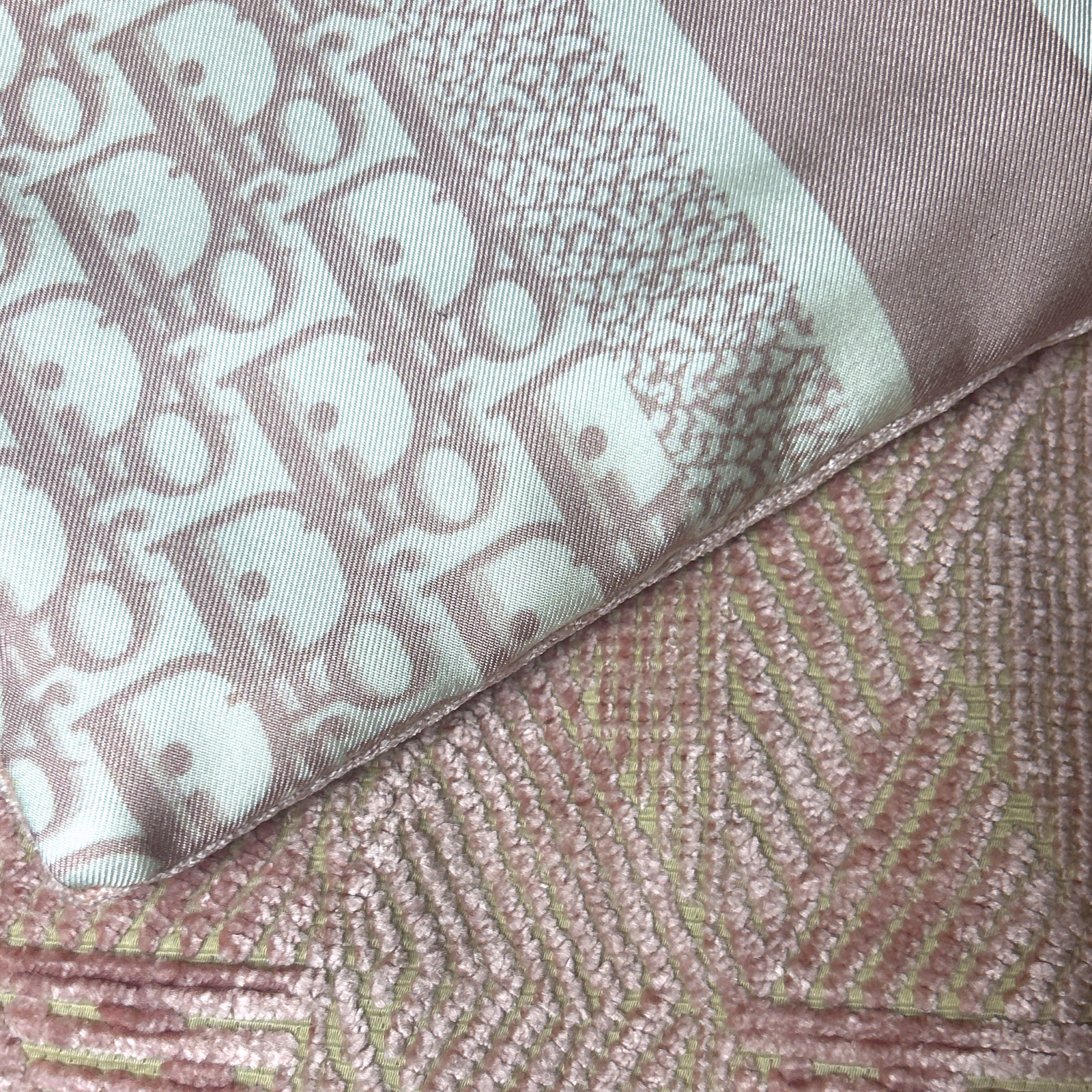 Trotter Pink Vintage Silk Scarf Crossbody Bag