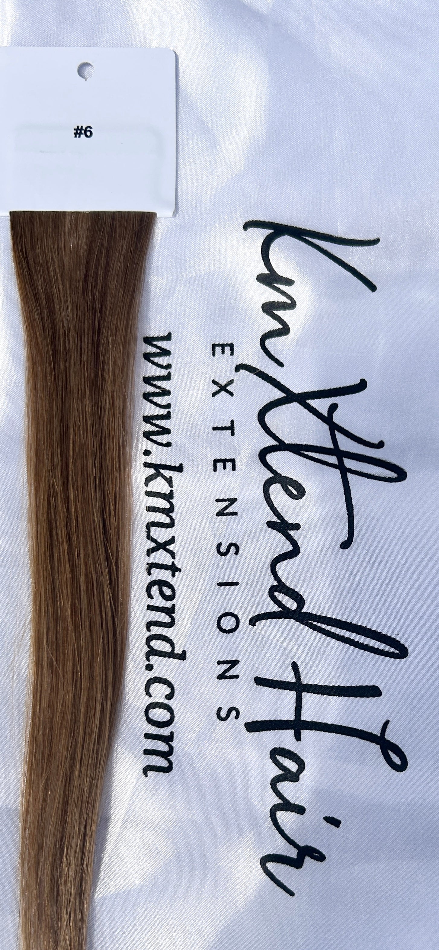 Professional Hand Tied Weft Hair Extensions  #6 Medium Brown