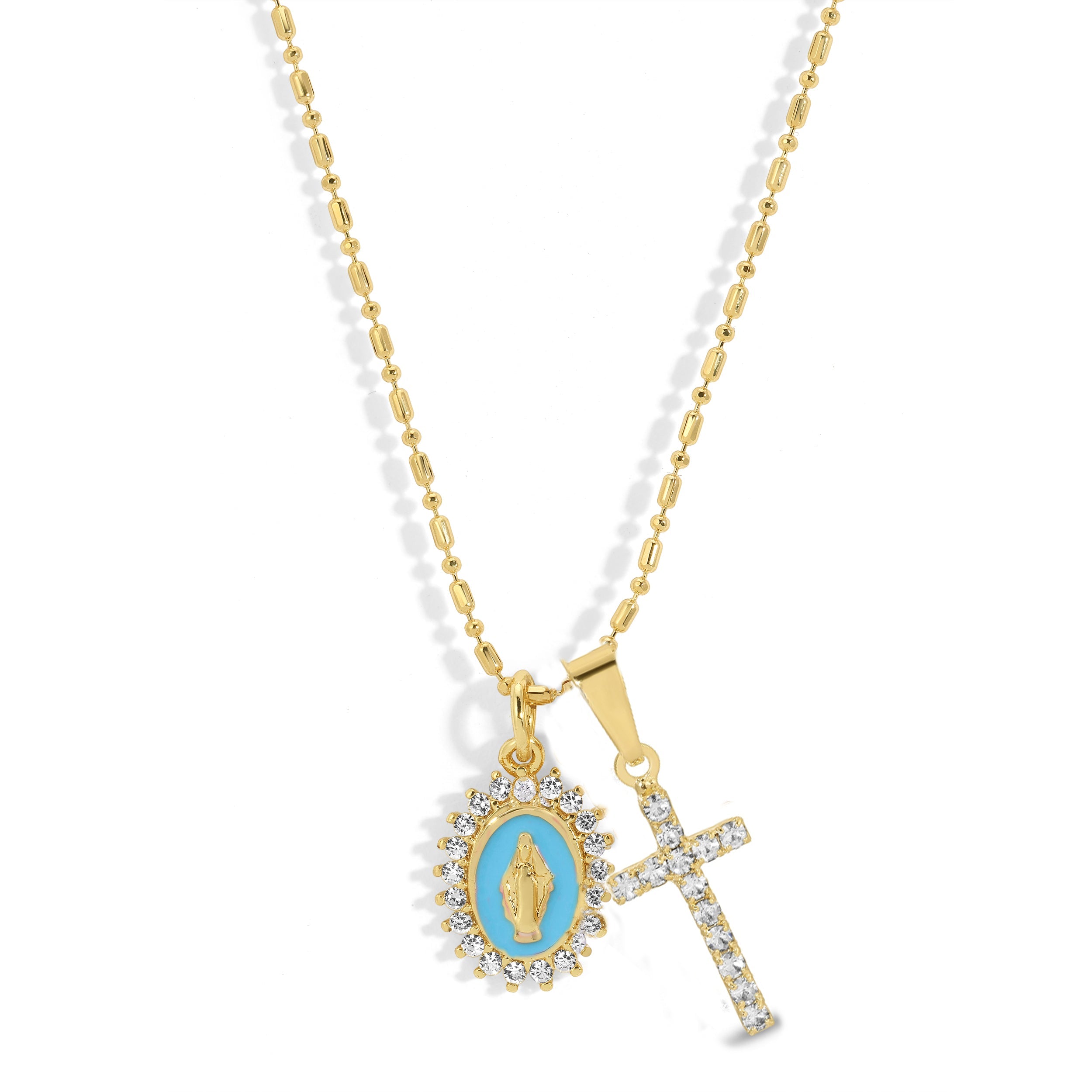 Lady Lourdes Multi-Charm Necklace