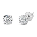 IGI Certified 14K White Gold 1 1/2 Cttw Lab Grown Diamond Solitaire Stud Earrings with Screwbacks (H-I Color, VS1-VS2 Clarity)
