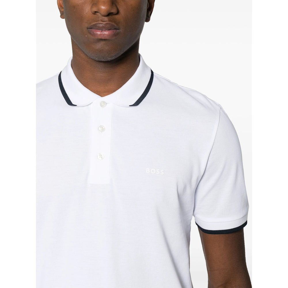Boss White Polo Shirts Men