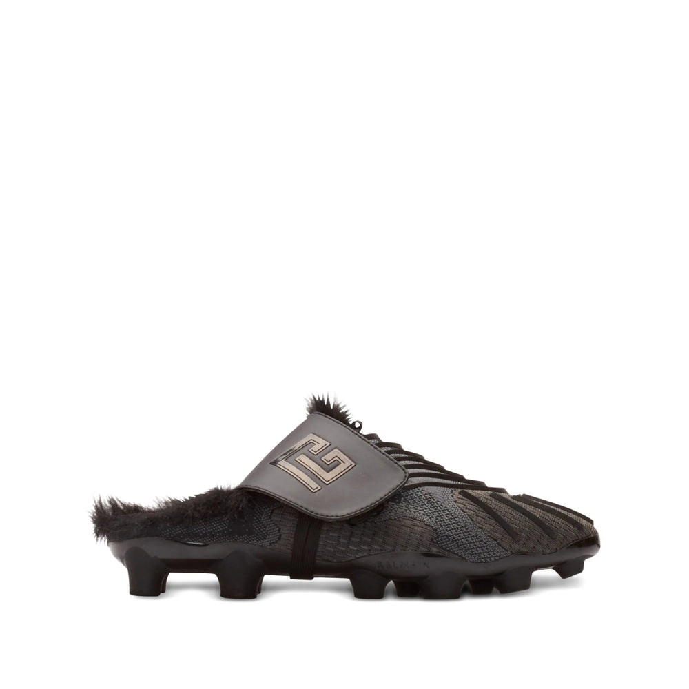 Balmain Black Slippers Men