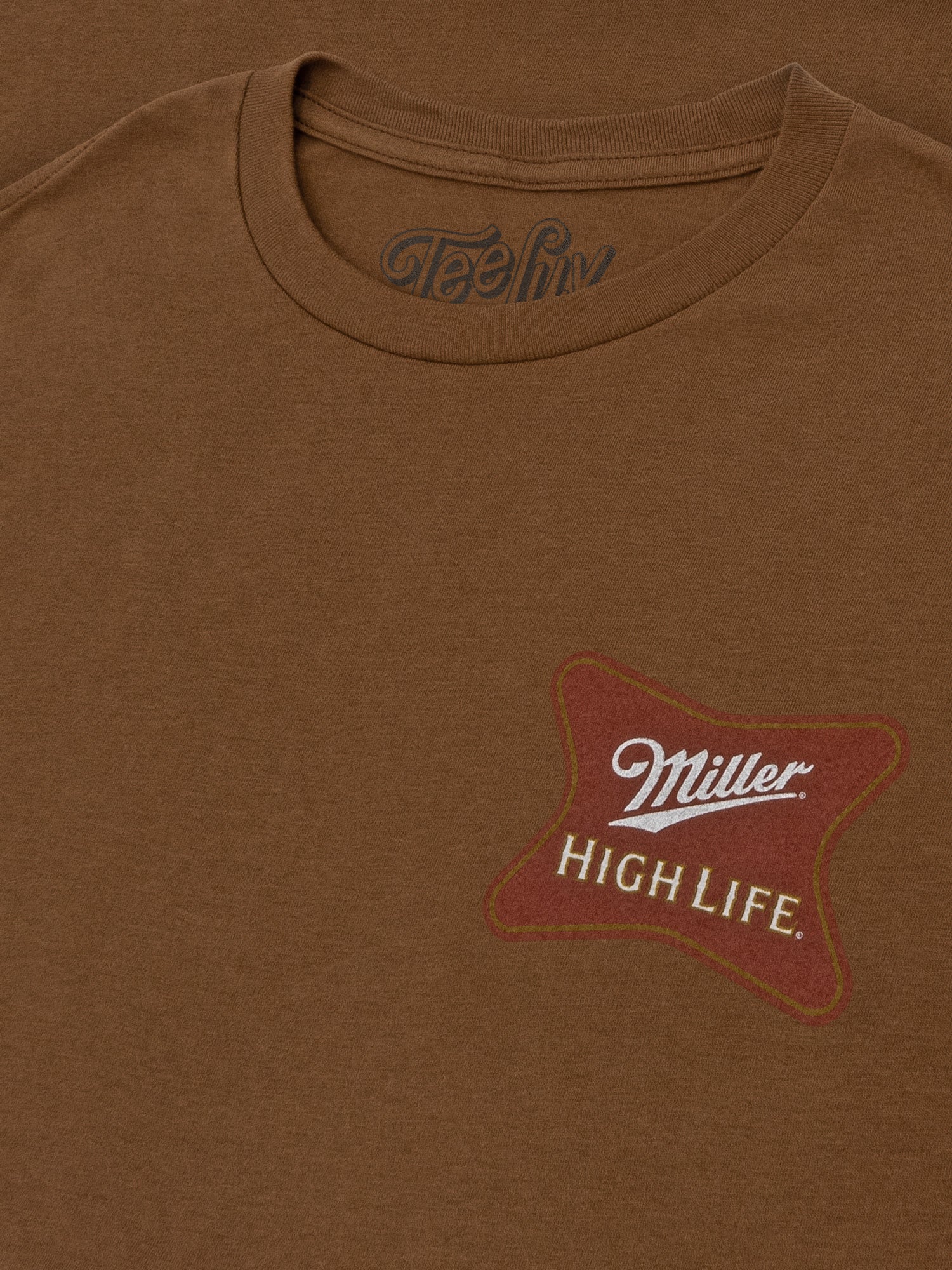 Miller High Life Front and Back Logo T-Shirt - Brown Sugar