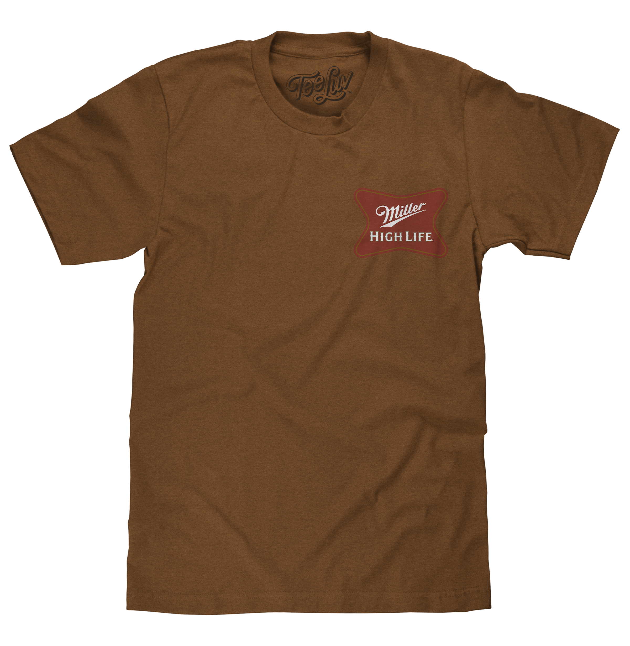 Miller High Life Front and Back Logo T-Shirt - Brown Sugar