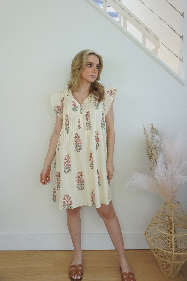Doris Mini Dress - Pink Hydrangea
