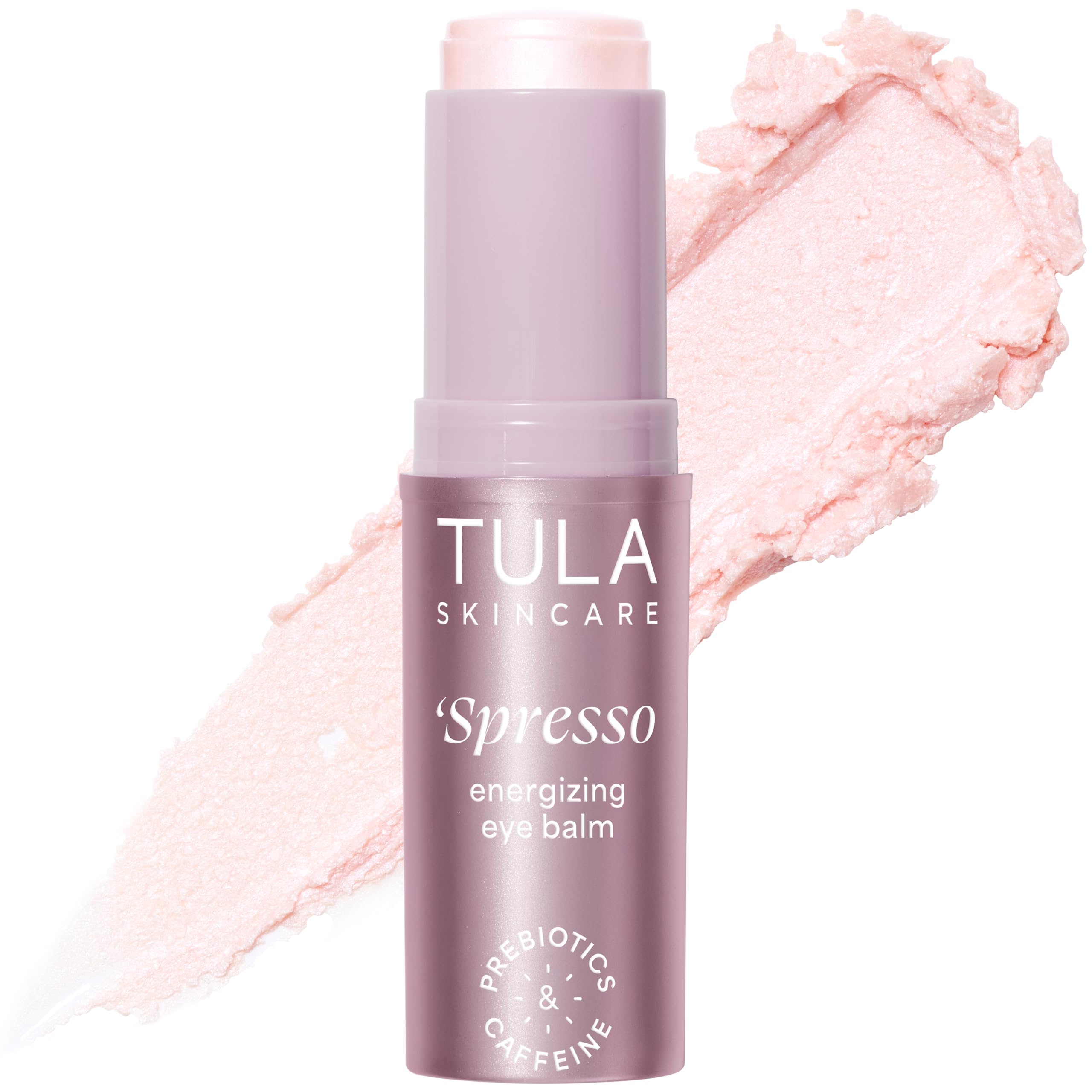 TULA Skin Care Spresso Energizing Eye Balm - Energizing & Hydrating Caffeine Under Eye Treatment for Dark Circles, Portable and Perfect to Use On-the-go, 0.35 oz.