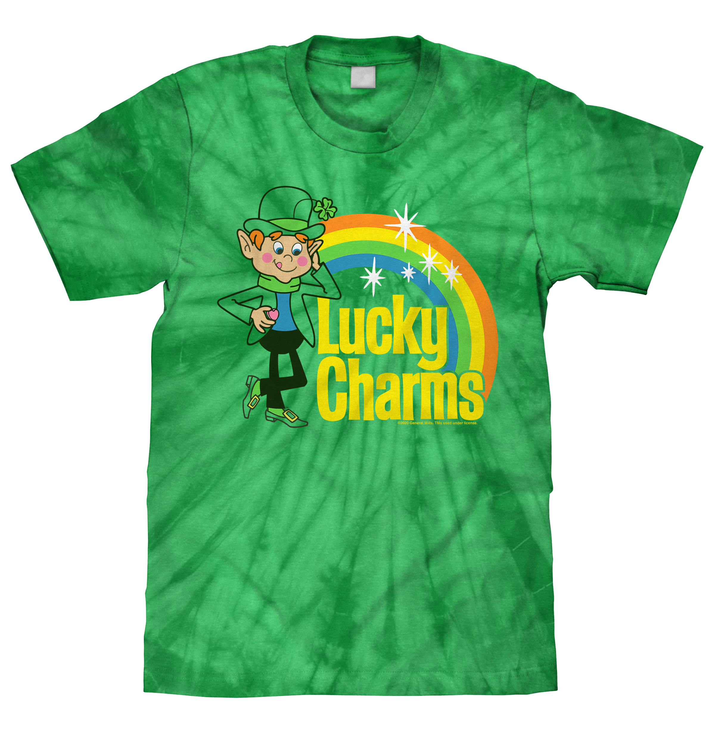 Lucky Charms Tie Dye T-Shirt - Kelly Green Tie Dye
