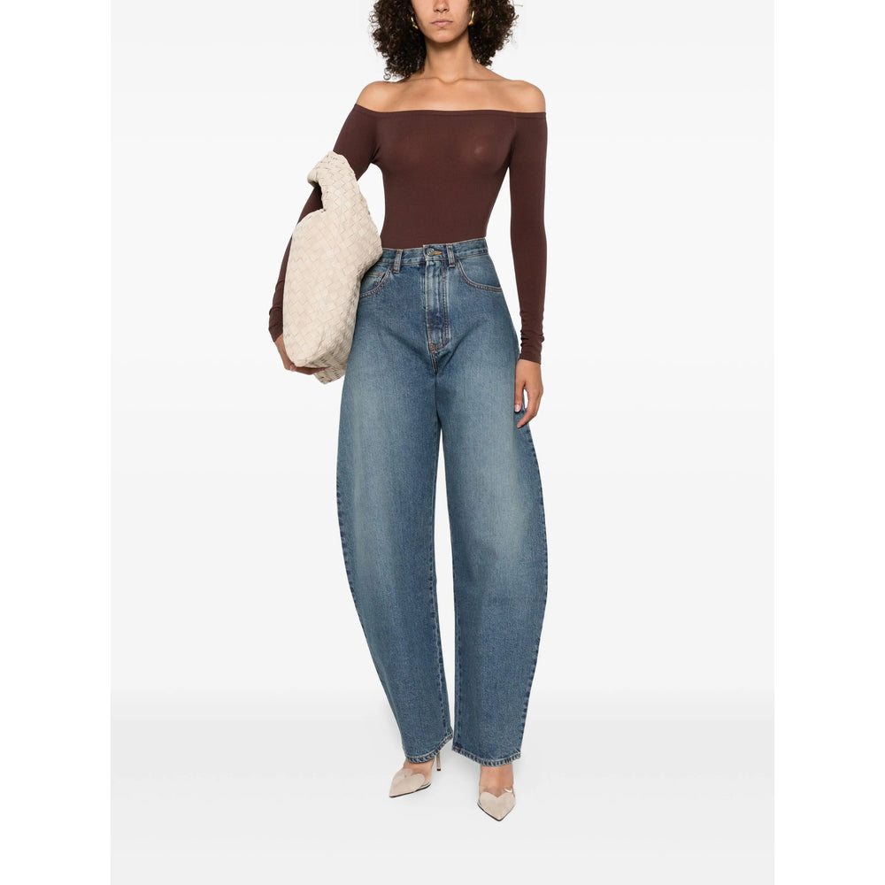 Alaïa Blue Denim - Wide-Leg Jeans Women