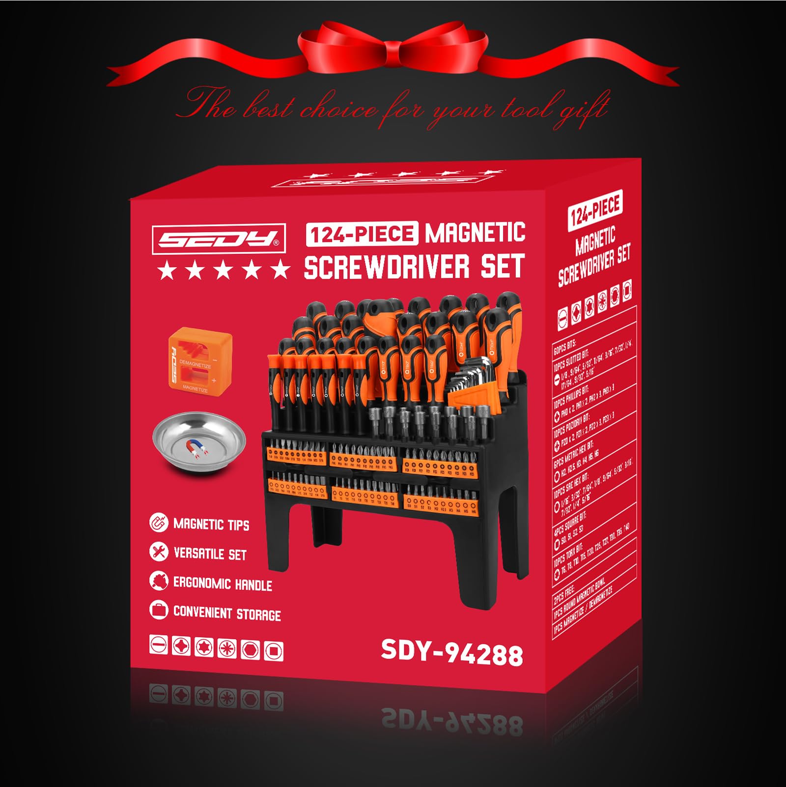 11-Piece Precision Screwdriver Set - Magnetic Mini Screwdrivers for Eyeglasses, Watches, Computers, Laptops, Phones - Phillips, Slotted, Torx, Non-Slip Handle, Portable Storage Bag Included