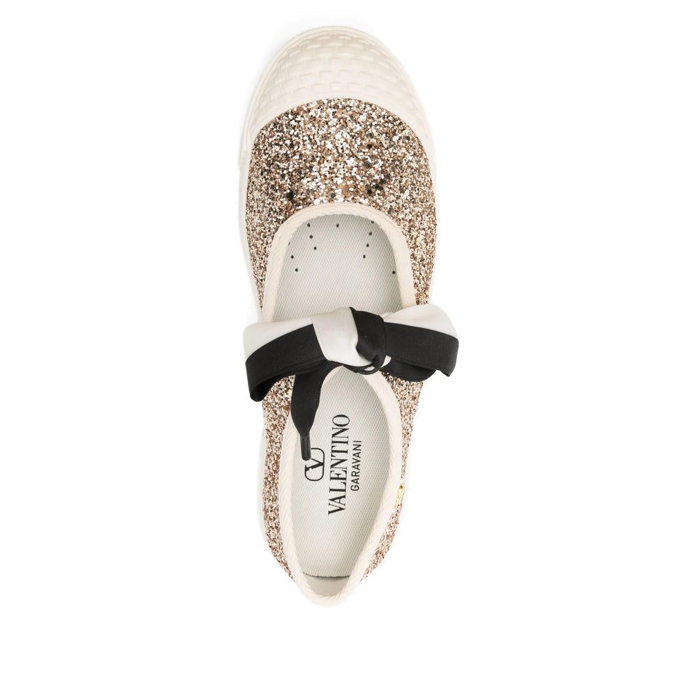 Valentino Garavani Gold Ballet Flats Women