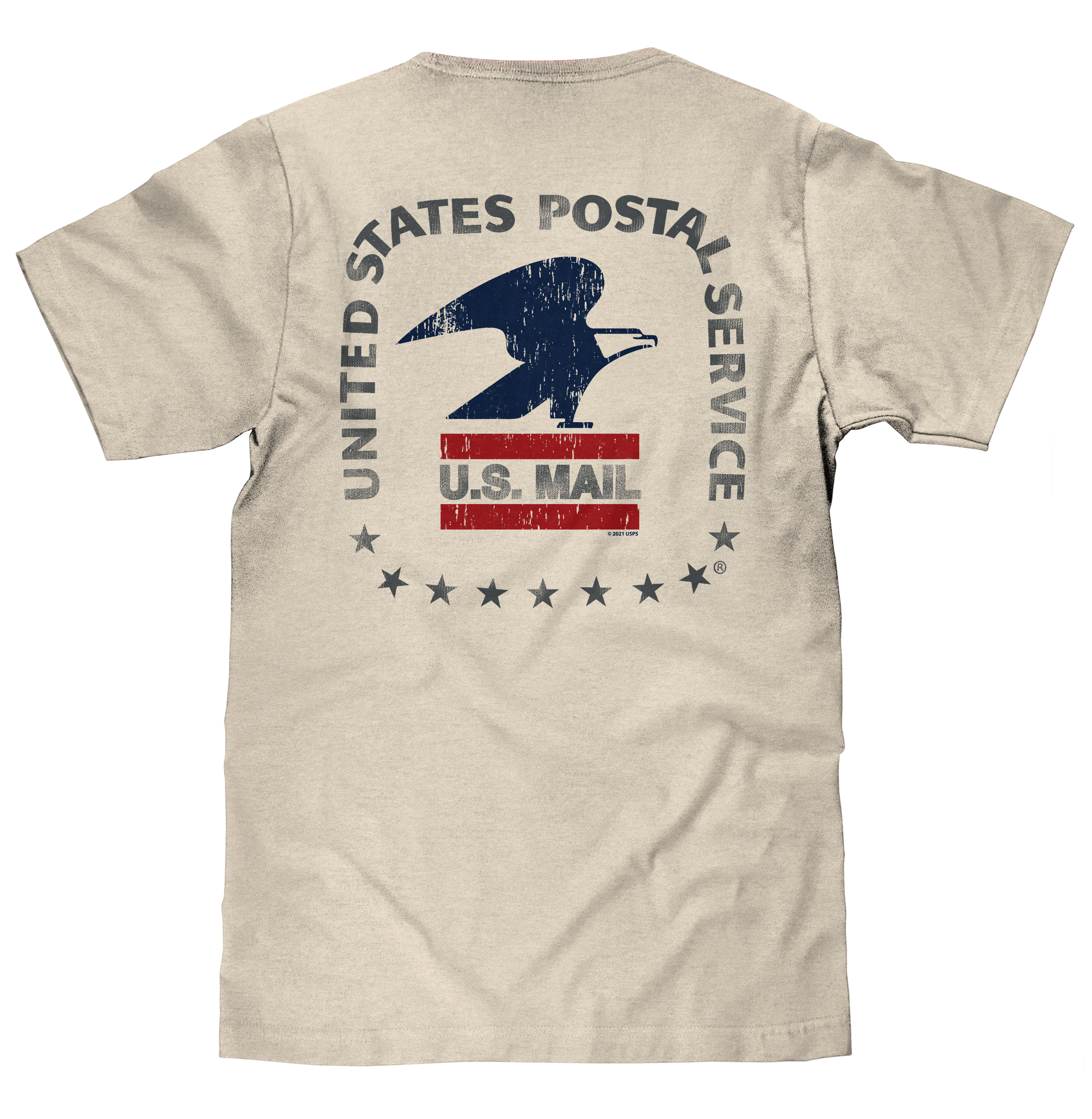 USPS United States Postal Service Mail Eagle T-Shirt - Cream