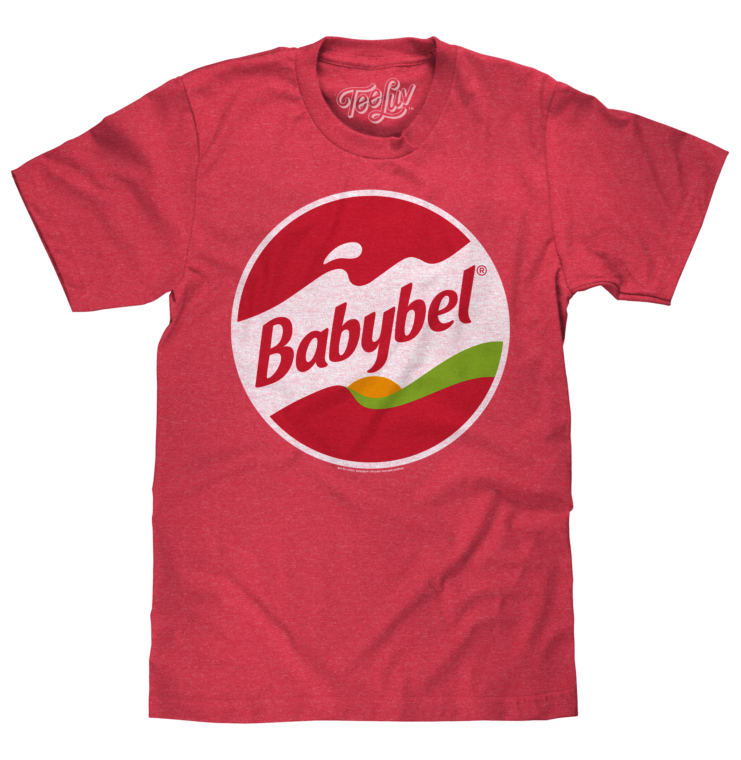 Babybel Snack Cheese Logo T-Shirt - Red Heather