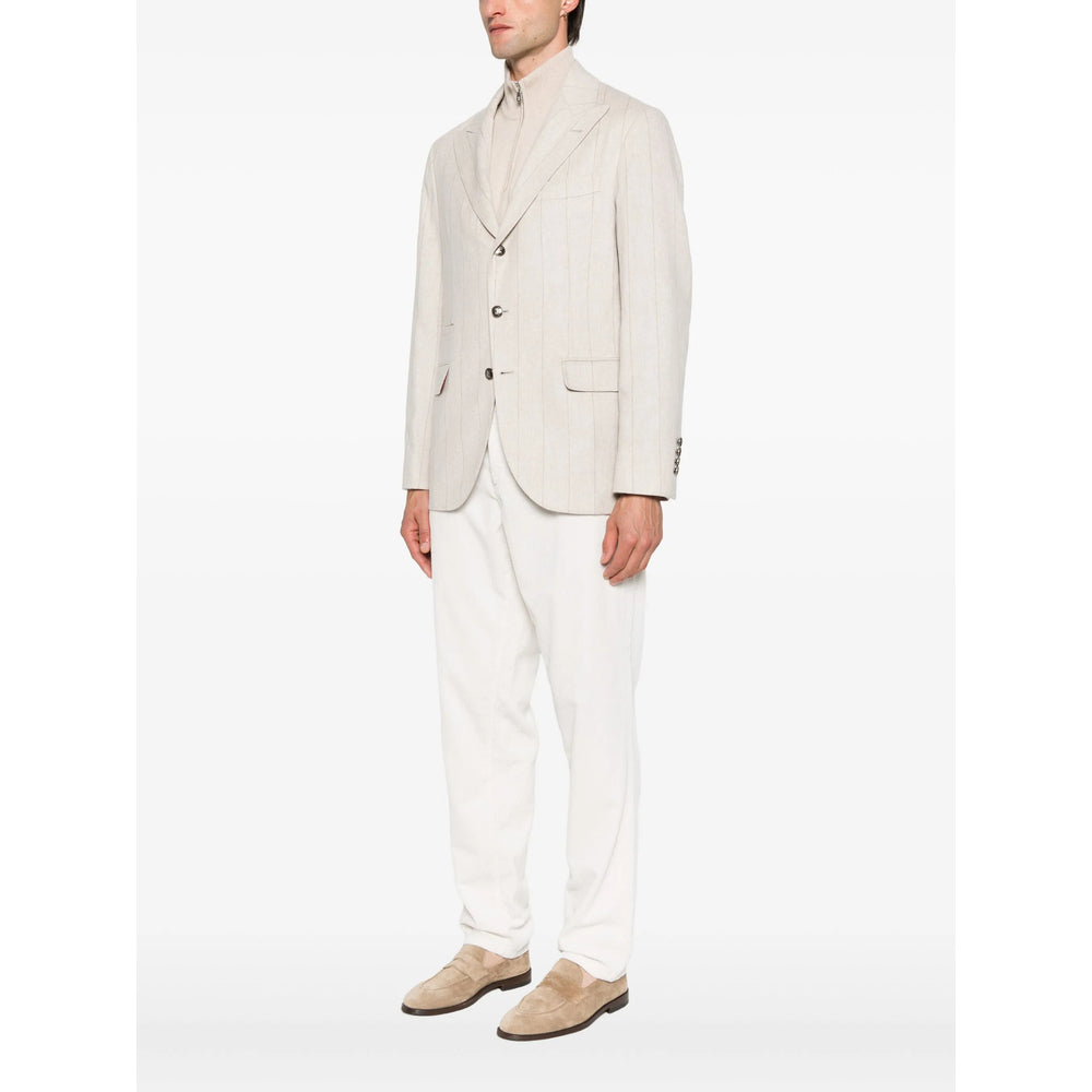 Brunello Cucinelli Neutrals Jackets - Blazers Men
