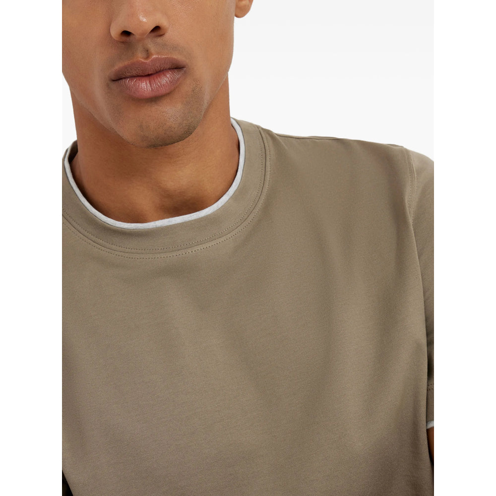Brunello Cucinelli Neutrals T-Shirts & Vests - T-Shirts Men