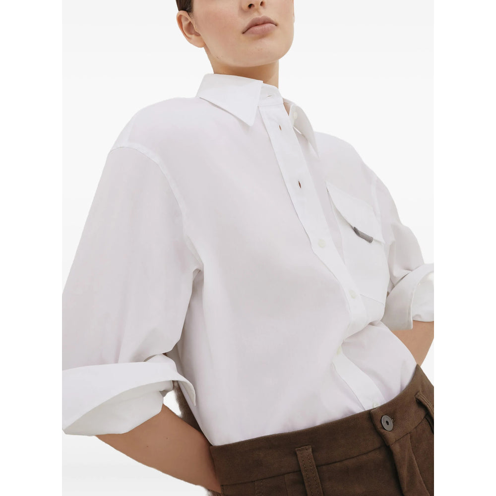 Brunello Cucinelli White Tops - Shirts Women