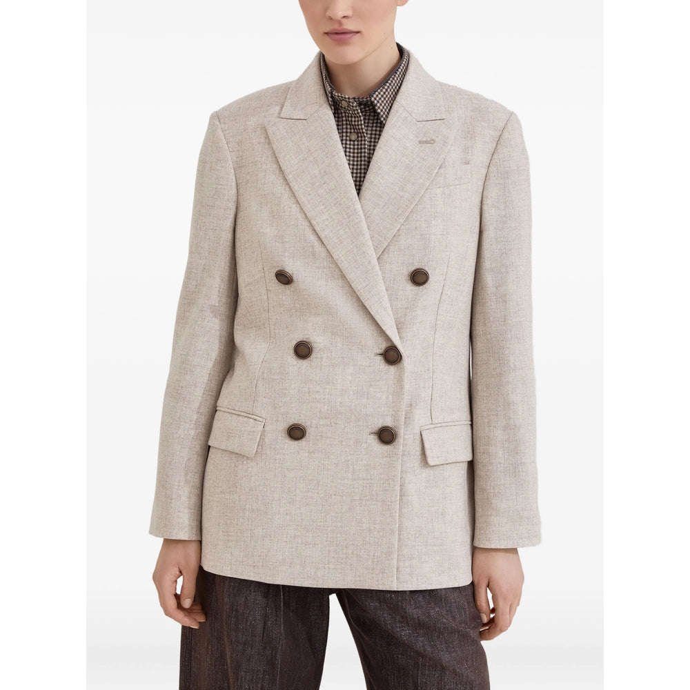 Brunello Cucinelli Neutrals Jackets - Blazers Women