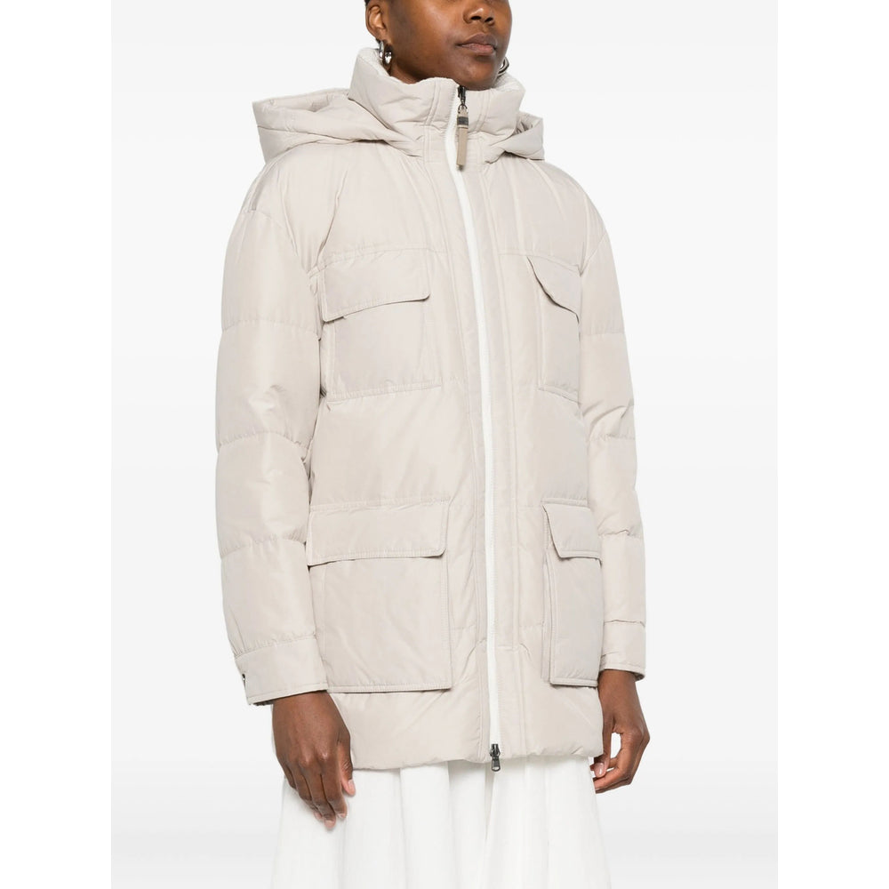 Brunello Cucinelli Neutrals Coats - Single Breasted Coats Women