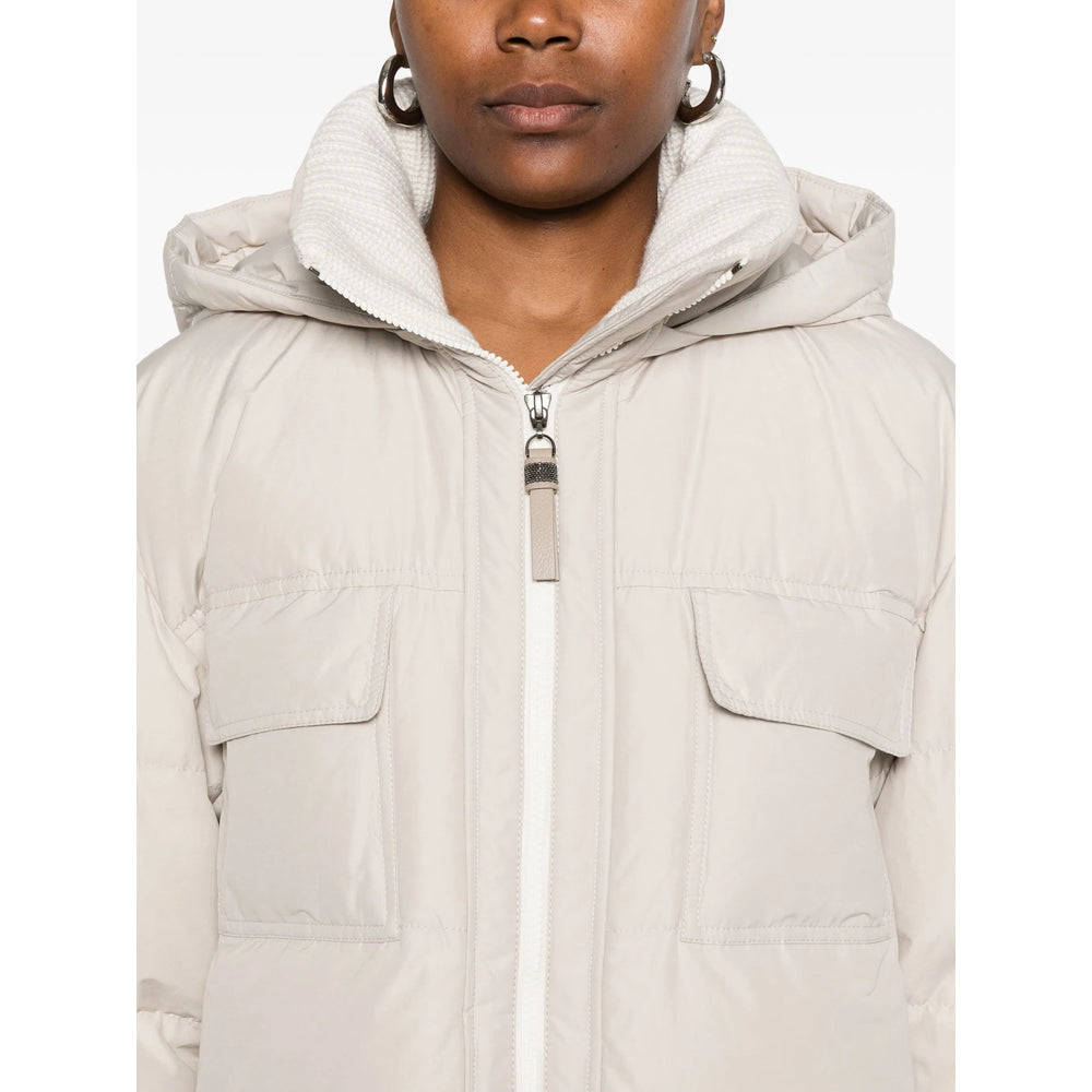 Brunello Cucinelli Neutrals Coats - Single Breasted Coats Women